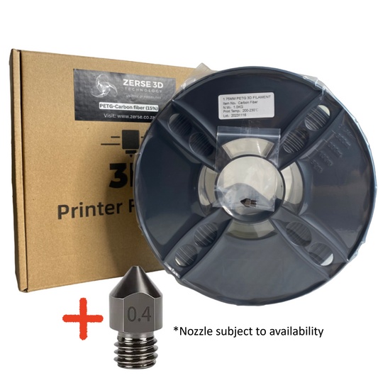 Zerse 3D PETG - Carbon Fiber 1.75mm (1kg)